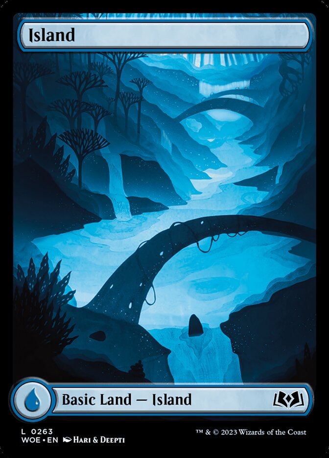 Island 263/276 (Wilds of Eldraine)  - Full Art Foil | Good Games Modbury