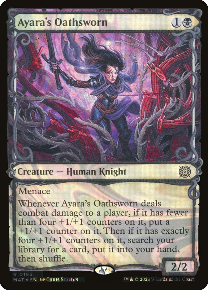 Ayara's Oathsworn 195/50 (March of the Machine: The Aftermath)  - Showcase Halo Foil | Good Games Modbury