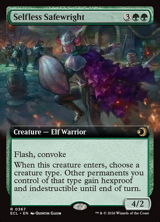 Selfless Safewright Extended Art 367 (Lorwyn Eclipsed)  - Extended Art | Good Games Modbury
