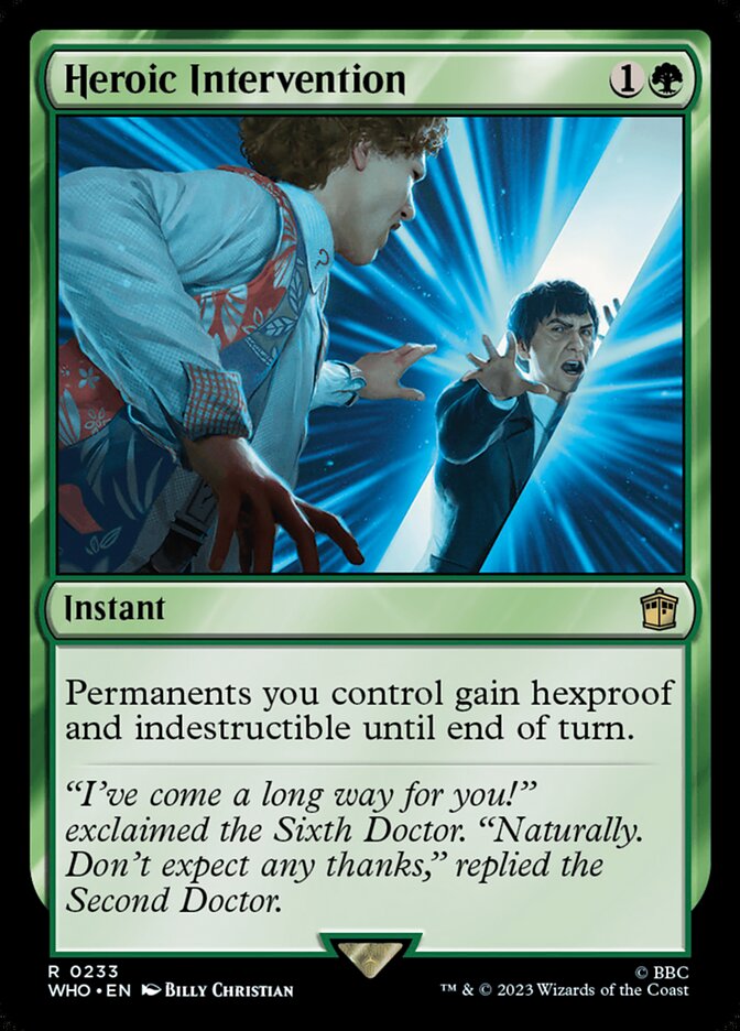 Heroic Intervention 233 (Universes Beyond: Doctor Who)  - Foil | Good Games Modbury