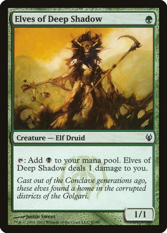 Elves of Deep Shadow 47 (Duel Decks: Izzet vs. Golgari)  | Good Games Modbury