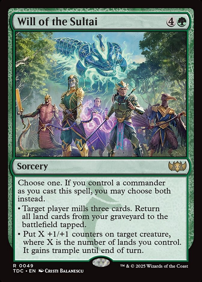 Will of the Sultai 49 (Commander: Tarkir: Dragonstorm)  | Good Games Modbury