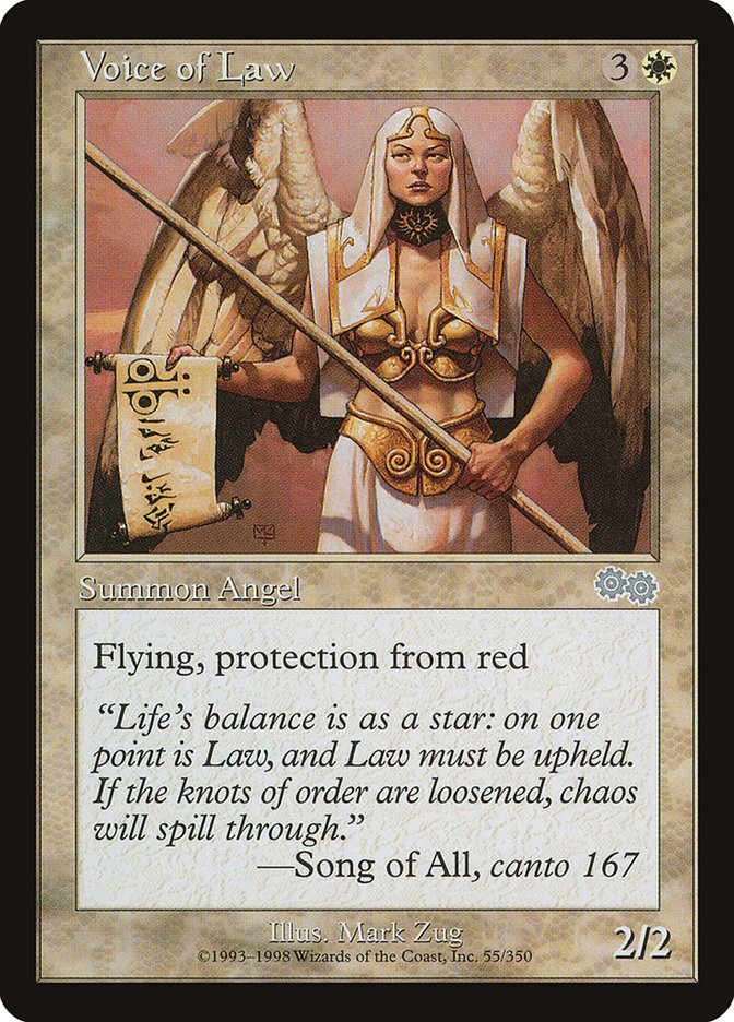 Voice of Law 55/350 (Urza's Saga)  | Good Games Modbury