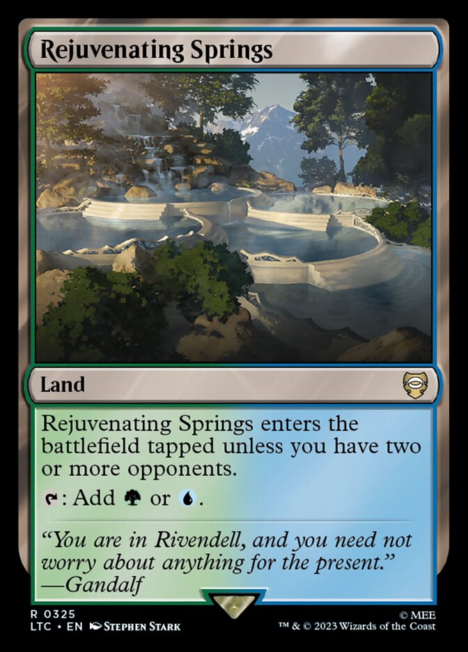 Rejuvenating Springs 325 (Commander: The Lord of the Rings: Tales of Middle-earth)  | Good Games Modbury