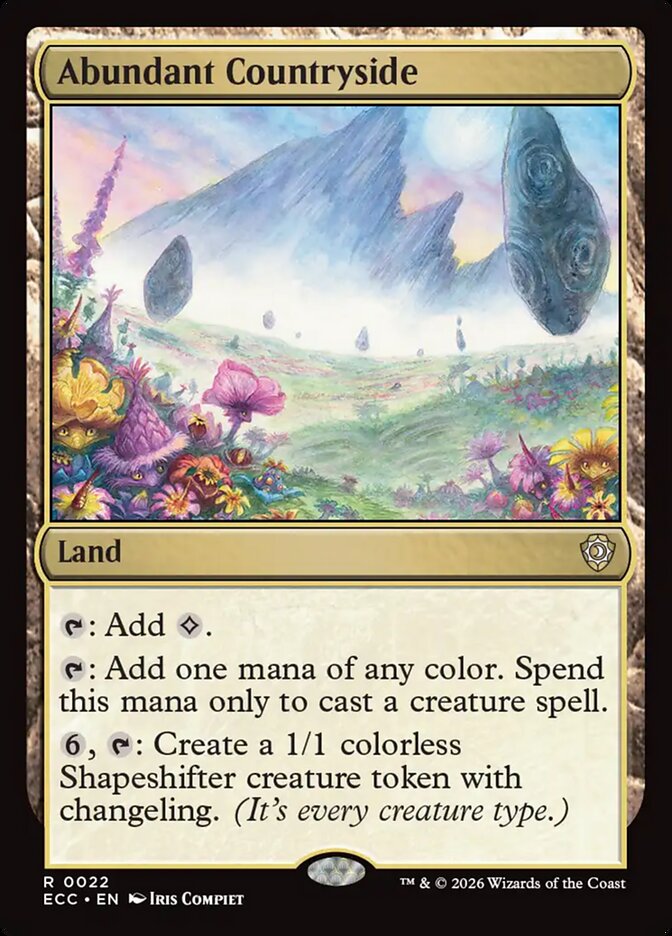 Abundant Countryside 22/176 (Commander: Lorwyn Eclipsed)  | Good Games Modbury