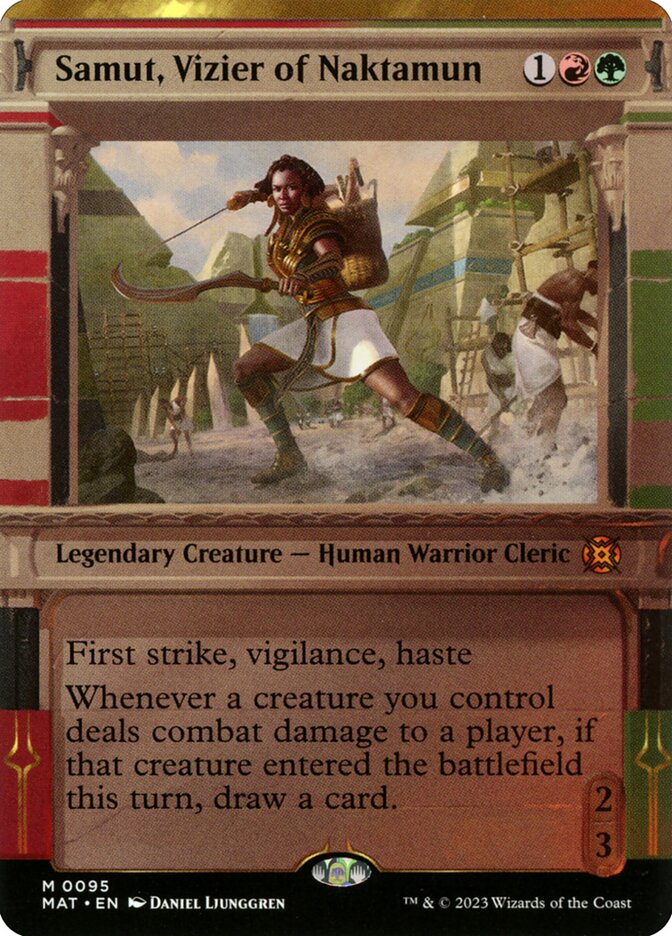 Samut, Vizier of Naktamun 95/50 (March of the Machine: The Aftermath)  - Showcase Foil | Good Games Modbury