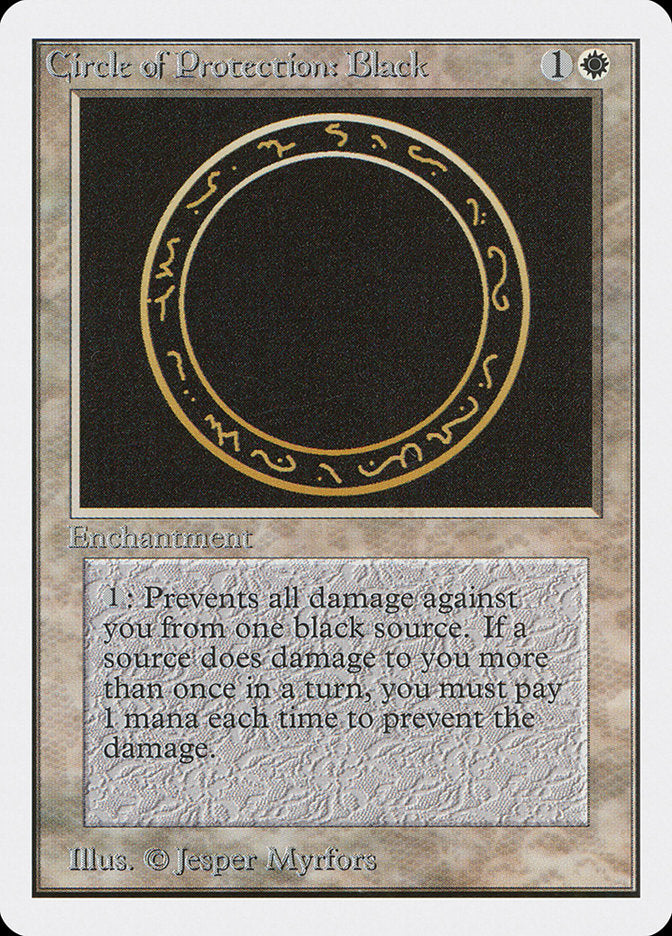 Circle of Protection: Black 10/302 (Unlimited Edition)  | Good Games Modbury