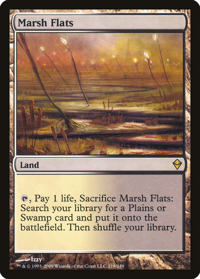 Marsh Flats 219/249 (Zendikar)  - Foil | Good Games Modbury