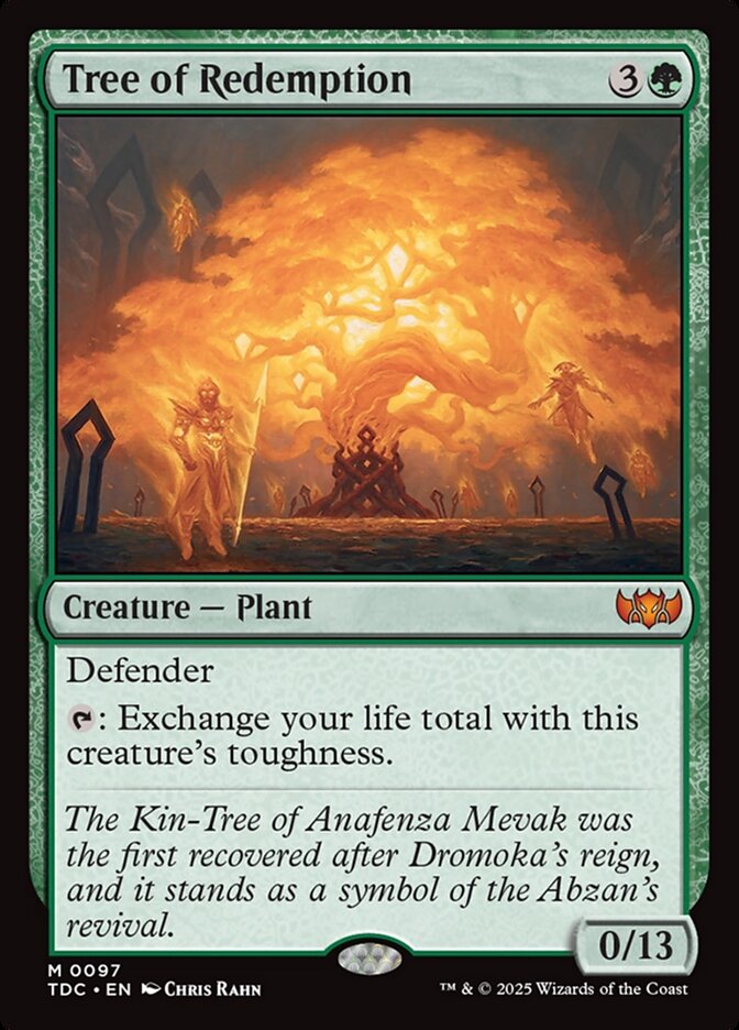 Tree of Redemption 97/413 (Commander: Tarkir: Dragonstorm)  | Good Games Modbury