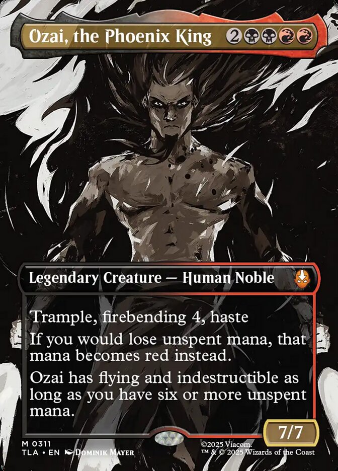 Ozai, the Phoenix King 311/286 (Avatar: The Last Airbender)  - Borderless | Good Games Modbury
