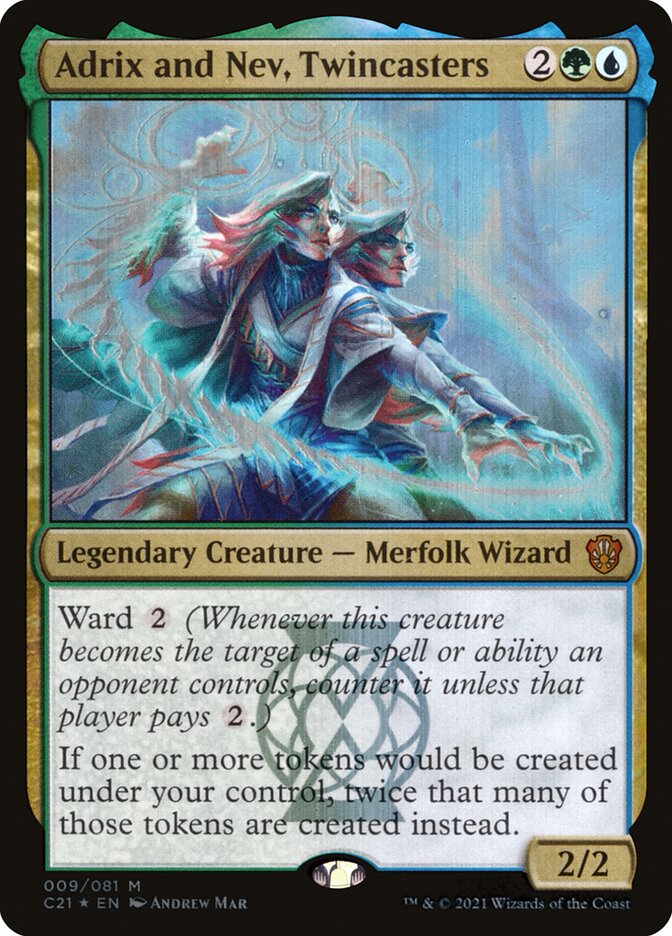 Adrix and Nev Twincasters 9 (Commander 2021)  - Foil | Good Games Modbury