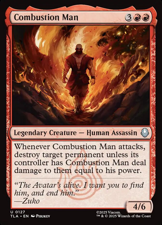 Combustion Man 127 (Avatar: The Last Airbender)  | Good Games Modbury