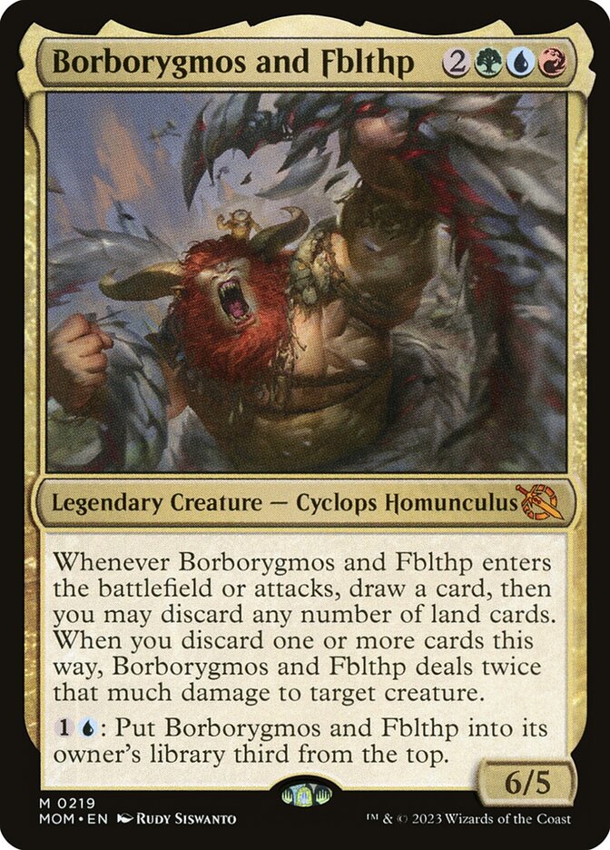 Borborygmos and Fblthp 219/291 (March of the Machine)  - Foil | Good Games Modbury