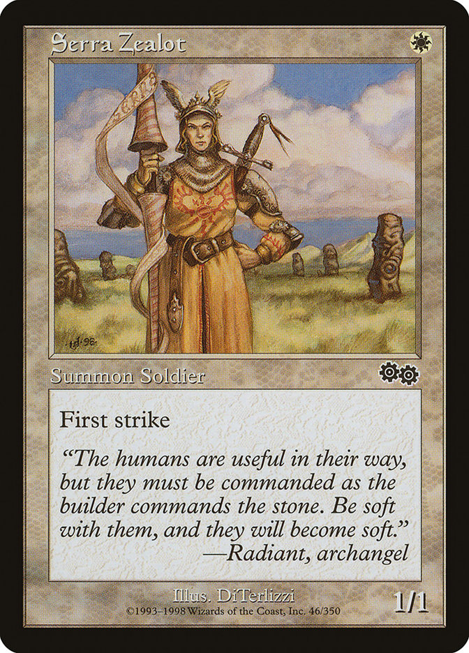 Serra Zealot 46/350 (Urza's Saga)  | Good Games Modbury