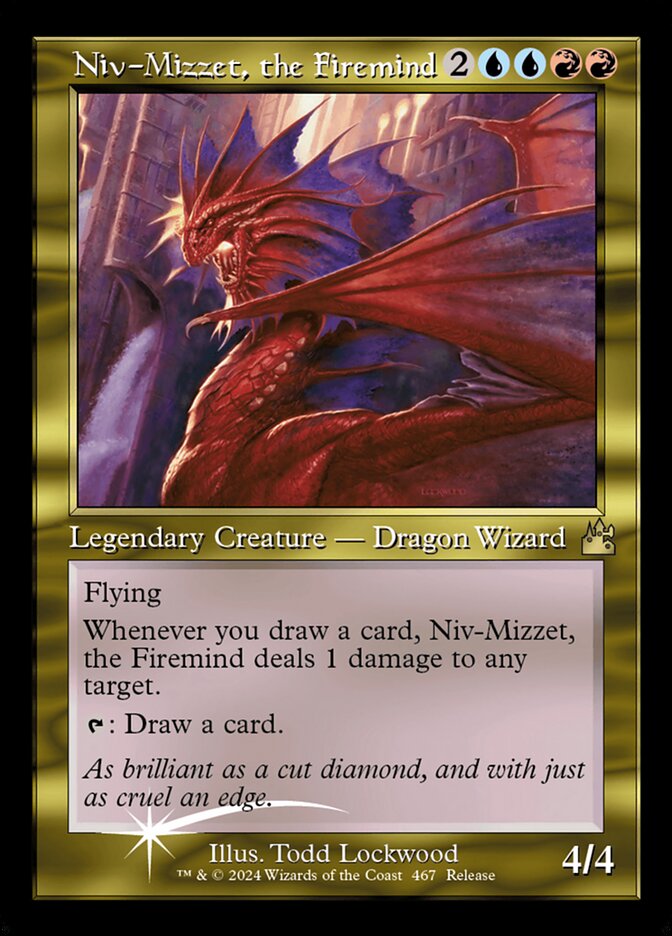 Niv-Mizzet, the Firemind 467 (Launch Party & Release Event Promos)  - Retro Foil | Good Games Modbury