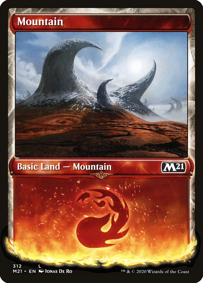 Mountain 312/274 (Core Set 2021)  - Showcase | Good Games Modbury