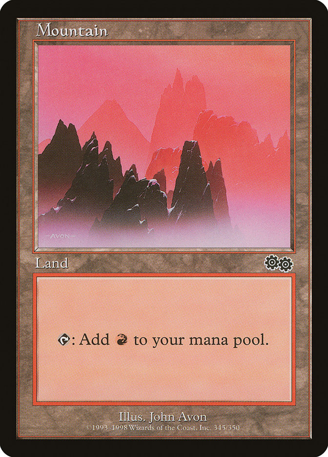 Mountain 345 (Urza's Saga)  | Good Games Modbury