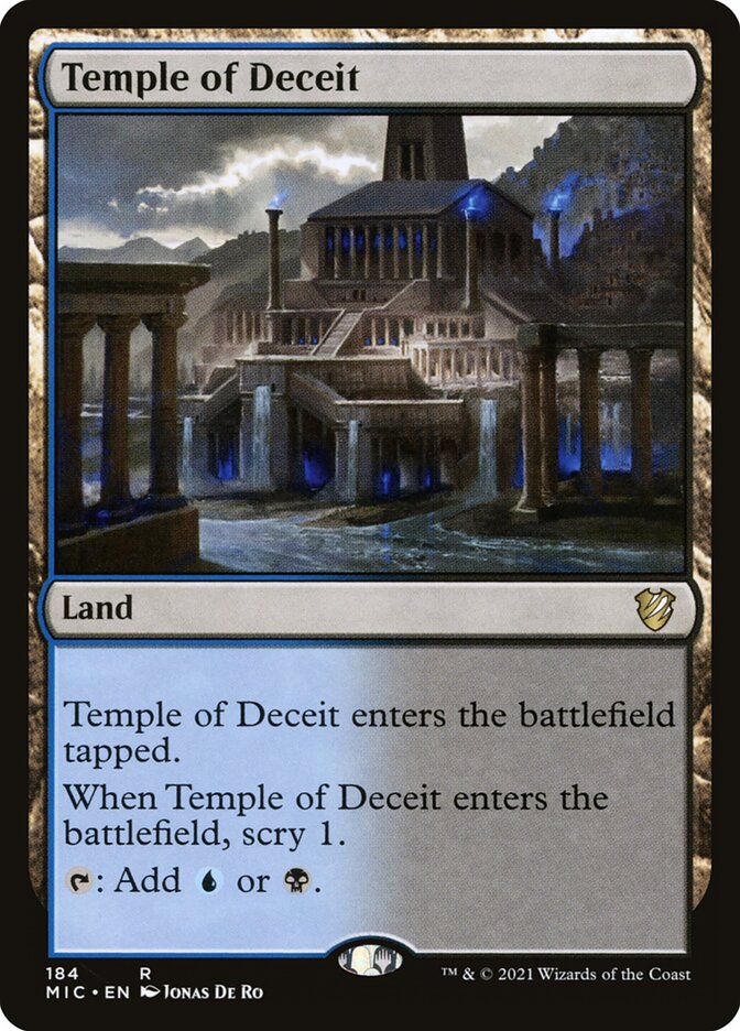 Temple of Deceit 184/38 (Commander: Innistrad: Midnight Hunt)  | Good Games Modbury