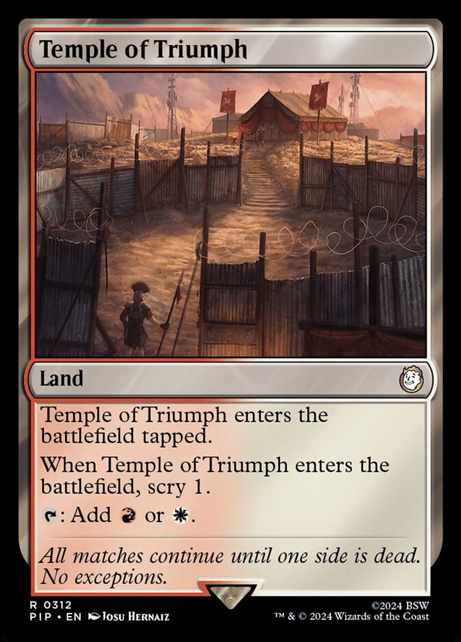 Temple of Triumph 312/326 (Universes Beyond: Fallout)  | Good Games Modbury