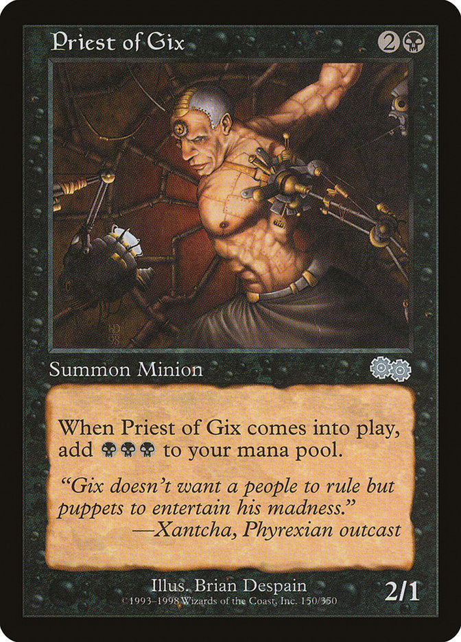 Priest of Gix 150/350 (Urza's Saga)  | Good Games Modbury