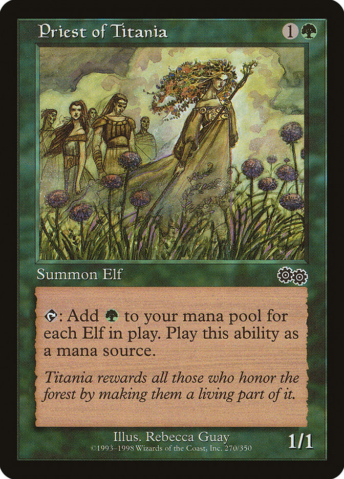 Priest of Titania 270 (Urza's Saga)  | Good Games Modbury