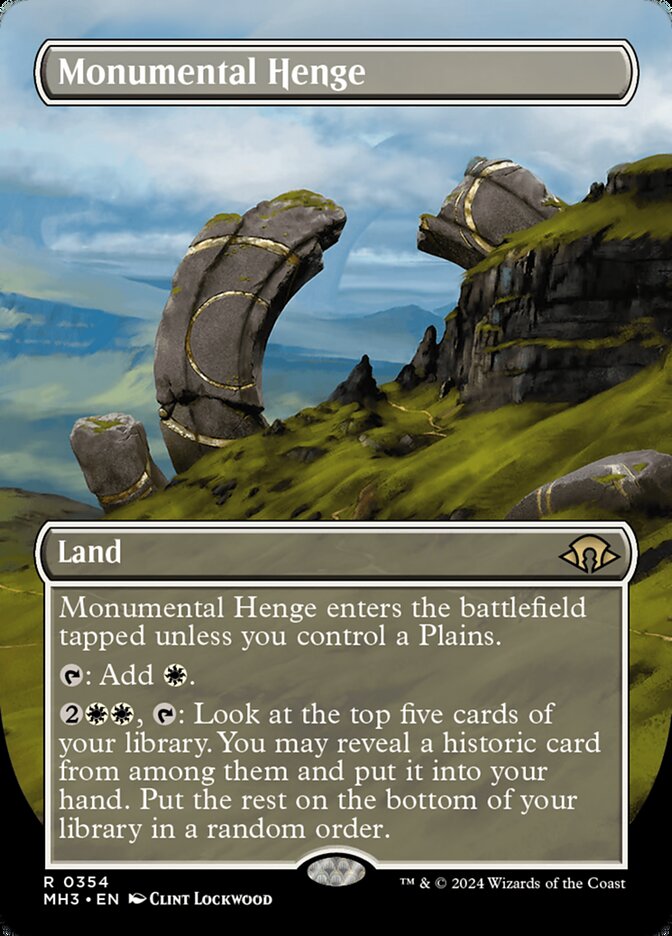 Monumental Henge 354/319 (Modern Horizons 3)  - Borderless | Good Games Modbury