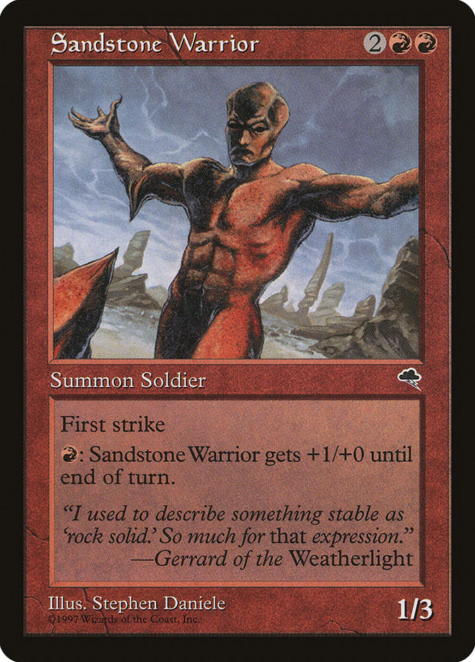 Sandstone Warrior 199/350 (Tempest)  | Good Games Modbury