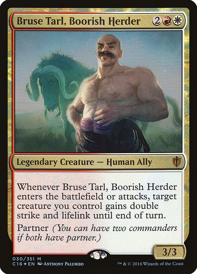 Bruse Tarl, Boorish Herder 30/351 (Commander 2016)  - Foil | Good Games Modbury