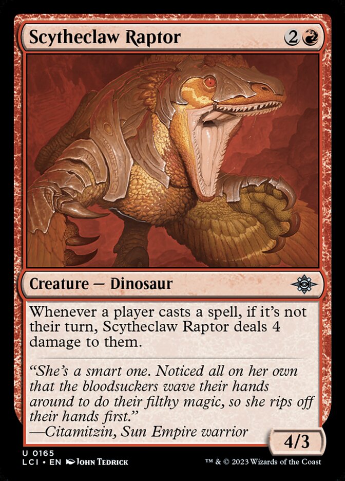 Scytheclaw Raptor 165 (The Lost Caverns of Ixalan)  - Foil | Good Games Modbury