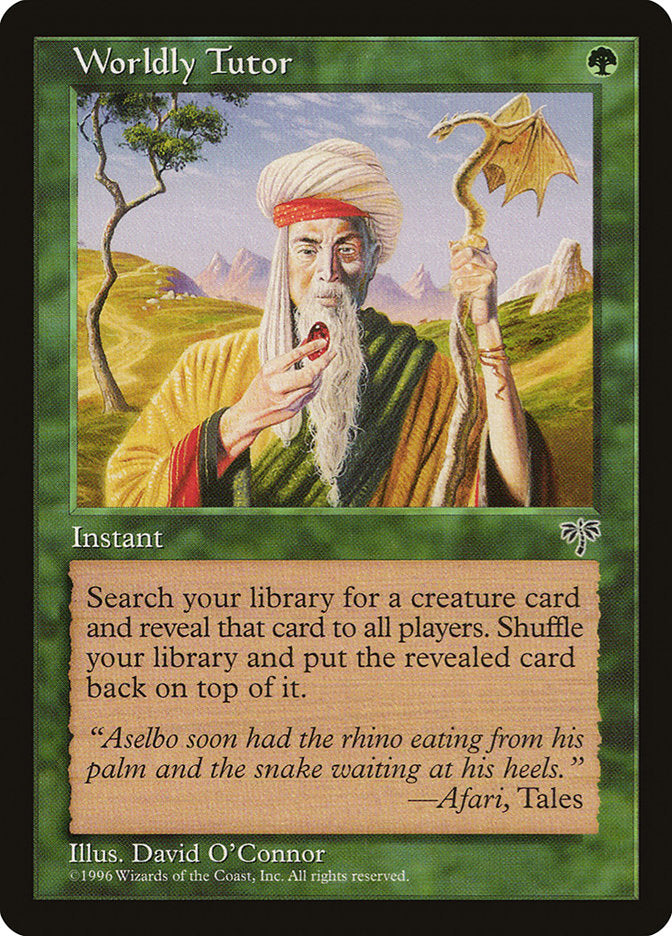 Worldly Tutor 255/350 (Mirage)  | Good Games Modbury