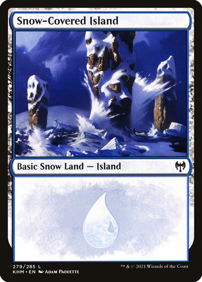 Snow-Covered Island 279 (Kaldheim)  | Good Games Modbury
