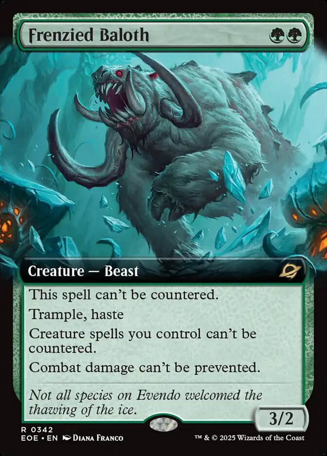 Frenzied Baloth 342/276 (Edge of Eternities)  - Extended Art Foil | Good Games Modbury