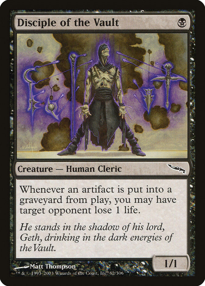 Disciple of the Vault 62/306 (Mirrodin)  | Good Games Modbury