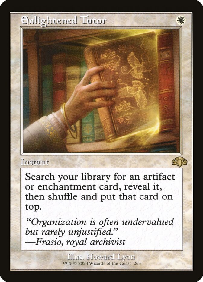 Enlightened Tutor 263/261 (Dominaria Remastered)  - Retro | Good Games Modbury
