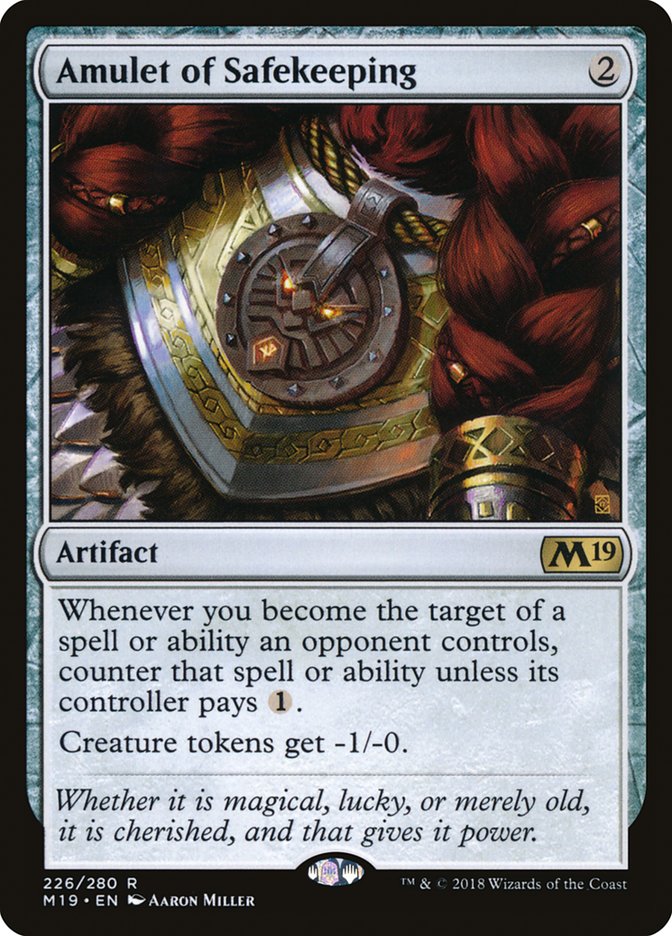 Amulet of Safekeeping 226 (Core Set 2019)  | Good Games Modbury