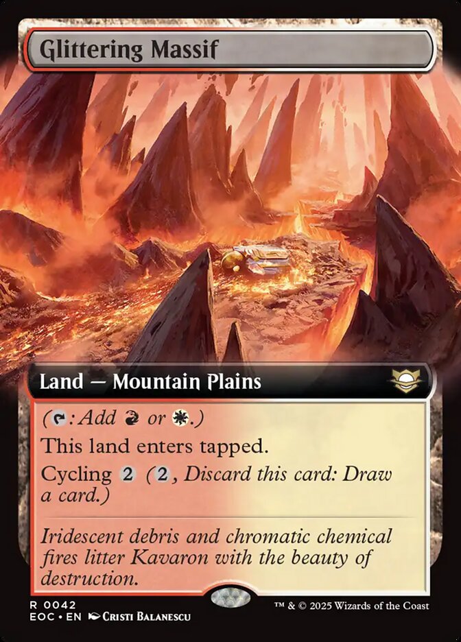 Glittering Massif 42/191 (Commander: Edge of Eternities)  - Extended Art | Good Games Modbury