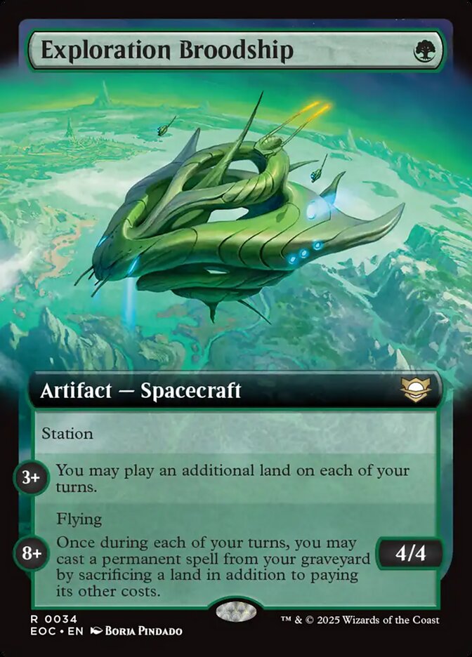 Exploration Broodship 34/191 (Commander: Edge of Eternities)  - Extended Art | Good Games Modbury