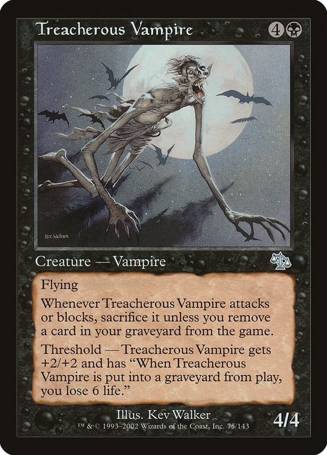 Treacherous Vampire 75/143 (Judgment)  | Good Games Modbury