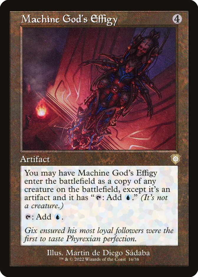 Machine Gods Effigy Retro Frame 16 (Commander: The Brothers' War)  | Good Games Modbury