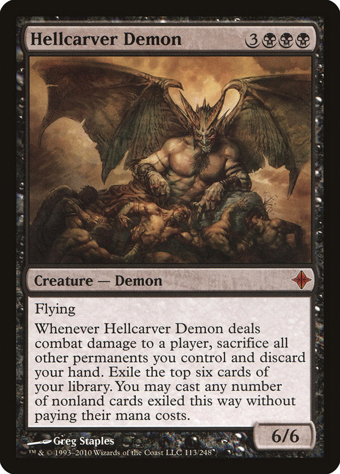 Hellcarver Demon 113/248 (Rise of the Eldrazi)  - Foil | Good Games Modbury