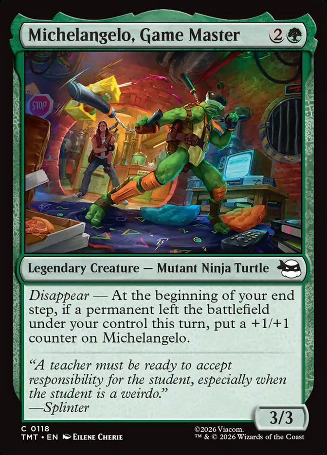 Michelangelo, Game Master 118/190 (Teenage Mutant Ninja Turtles)  | Good Games Modbury