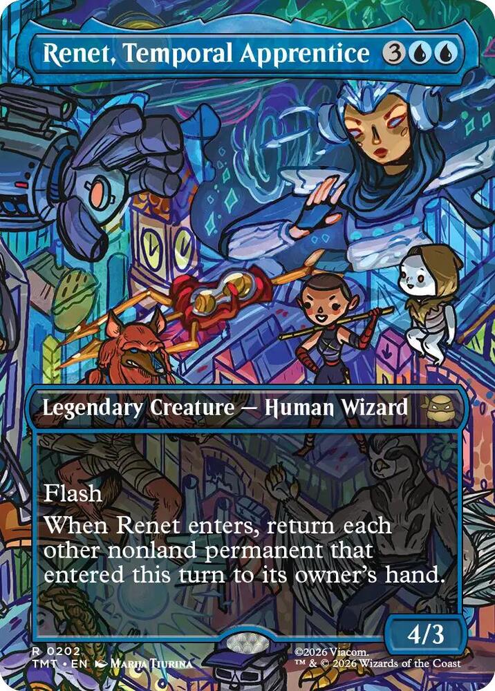 Renet, Temporal Apprentice 202/190 (Teenage Mutant Ninja Turtles)  - Borderless Foil | Good Games Modbury