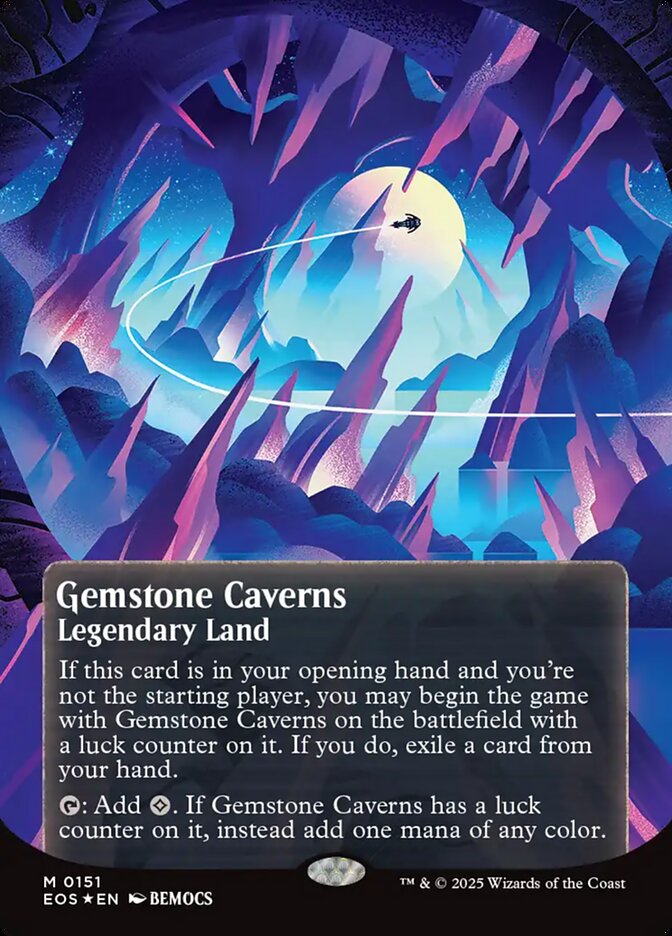 Gemstone Caverns 151/45 (Edge of Eternities: Stellar Sights)  - Borderless Galaxy Foil | Good Games Modbury