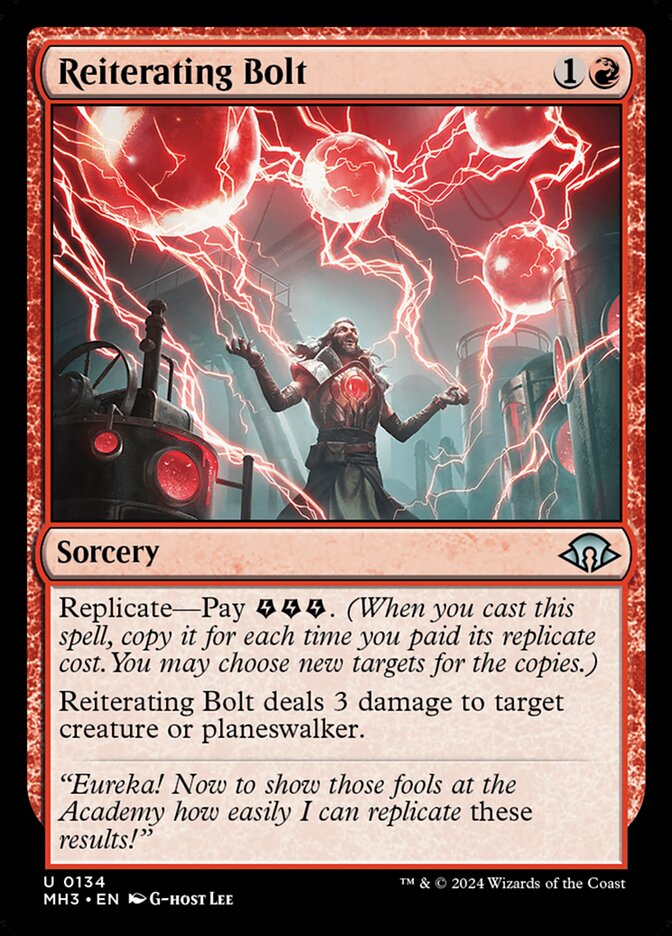 Reiterating Bolt 134/319 (Modern Horizons 3)  | Good Games Modbury