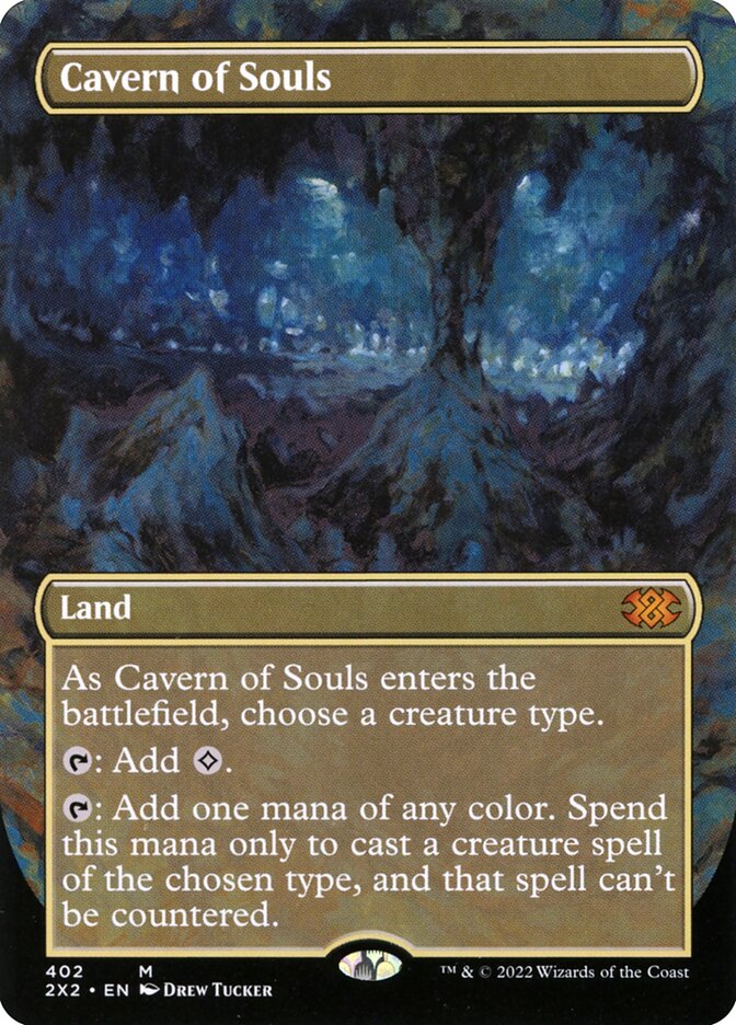 Cavern of Souls 402/331 (Double Masters 2022)  - Borderless Foil | Good Games Modbury