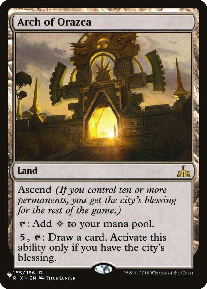 Arch of Orazca RIX-185/5075 (The List Reprints)  | Good Games Modbury