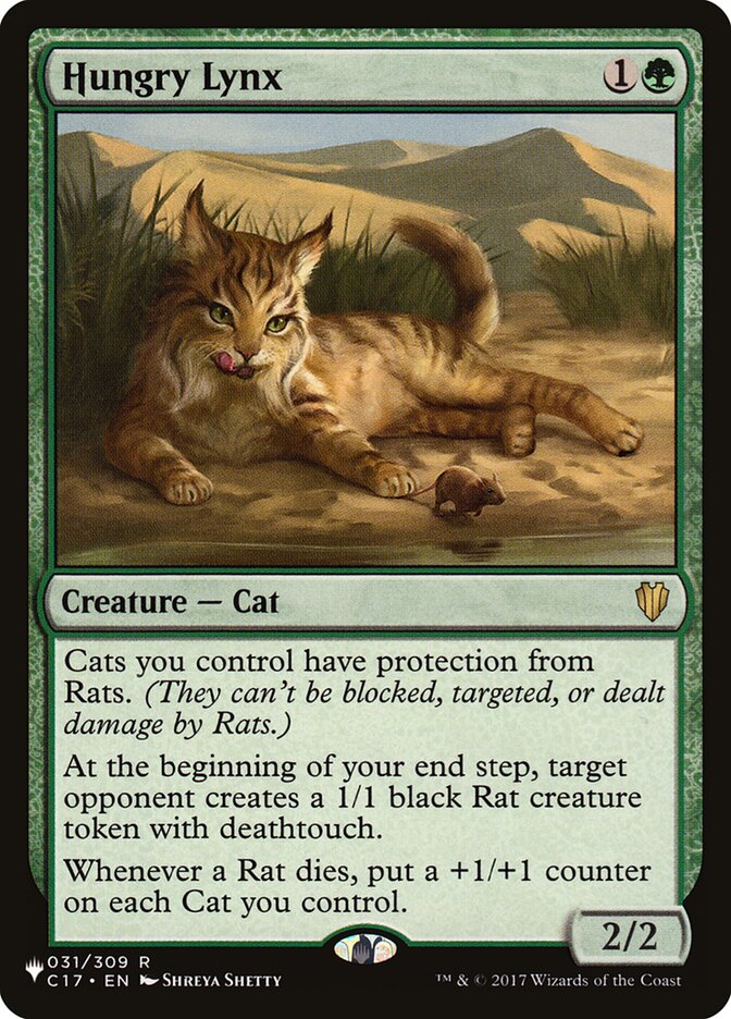 Hungry Lynx C17-31/5075 (The List Reprints)  | Good Games Modbury