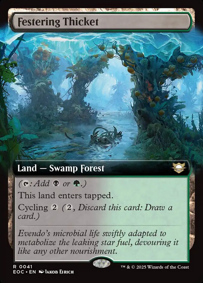 Festering Thicket 41/191 (Commander: Edge of Eternities)  - Extended Art | Good Games Modbury