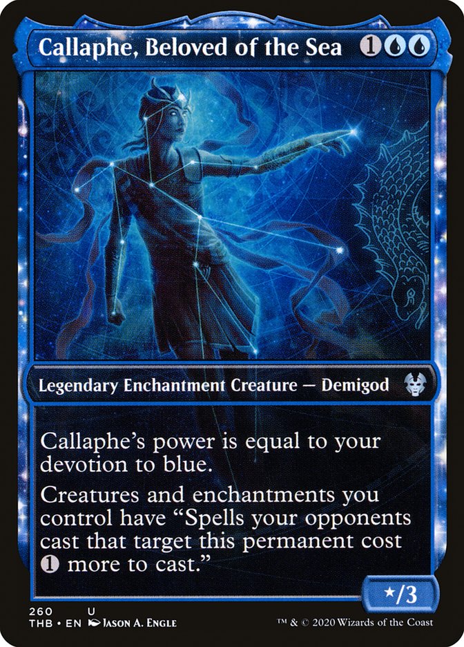 Callaphe, Beloved of the Sea 260/254 (Theros Beyond Death)  - Showcase Foil | Good Games Modbury
