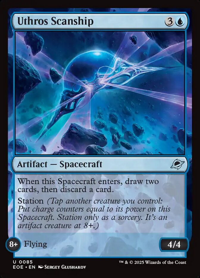 Uthros Scanship 85/276 (Edge of Eternities)  - Foil | Good Games Modbury